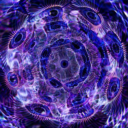 Abstract circular light pattern symbolizing clear focused vision